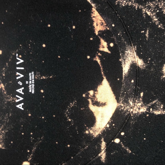 Custom hand dyed reverse tie dye tee - Picture 5 of 6